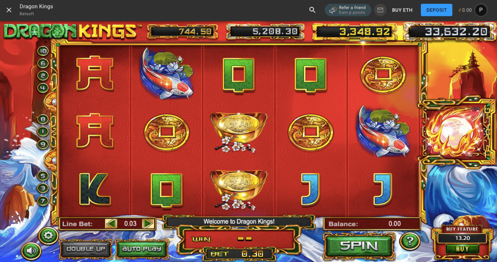 Ethereum Jackpot Dragon Kings Slot