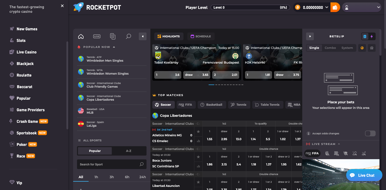 Rocketpot Sportsbook